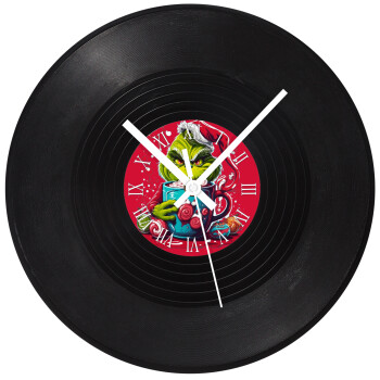 Giggling Grinchy Galore, Ρολόι τοίχου Βινύλιο (30cm)