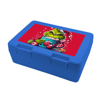 Giggling Grinchy Galore, Children's cookie container BLUE 185x128x65mm (BPA free plastic)