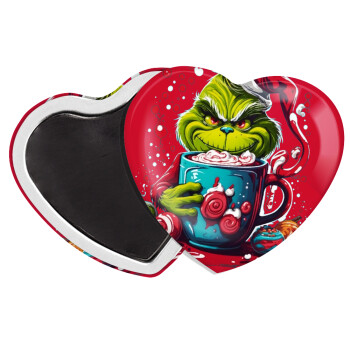 Giggling Grinchy Galore, Μαγνητάκι καρδιά (57x52mm)