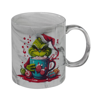 Giggling Grinchy Galore, Κούπα κεραμική, marble style (μάρμαρο), 330ml