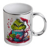 Mug ceramic, silver mirror, 330ml