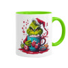 Mug colored light green, ceramic, 330ml