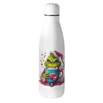 Giggling Grinchy Galore, Μεταλλικό παγούρι θερμός (Stainless steel), 500ml
