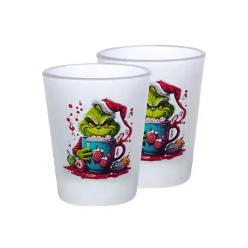 Giggling Grinchy Galore, Σφηνοπότηρα γυάλινα 45ml του πάγου (2 τεμάχια)