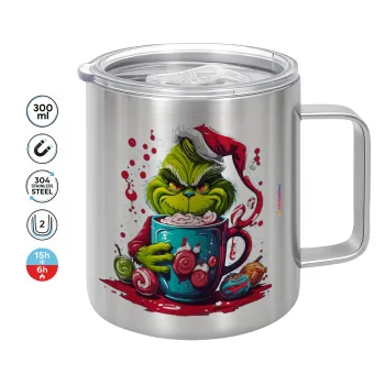 Giggling Grinchy Galore, Mug Stainless steel double wall 300ml