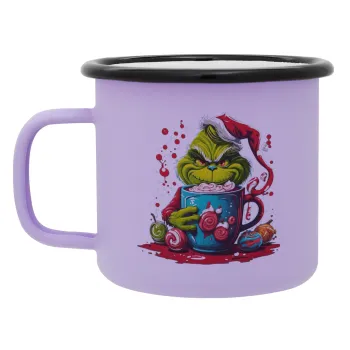 Giggling Grinchy Galore, Κούπα Μεταλλική εμαγιέ ΜΑΤ Light Pastel Purple 360ml