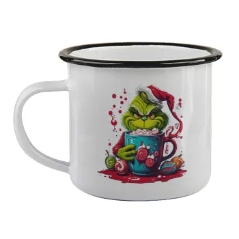 Giggling Grinchy Galore, Κούπα εμαγιέ με μαύρο χείλος 360ml