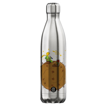 Ο μικρός πρίγκιπας planet, Μεταλλικό παγούρι θερμός Inox (Stainless steel), διπλού τοιχώματος, 750ml