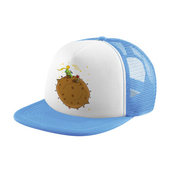 Ο μικρός πρίγκιπας planet, Καπέλο Soft Trucker με Δίχτυ Γαλάζιο/Λευκό