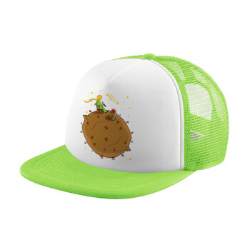 The Little prince planet, Καπέλο Soft Trucker με Δίχτυ Πράσινο/Λευκό