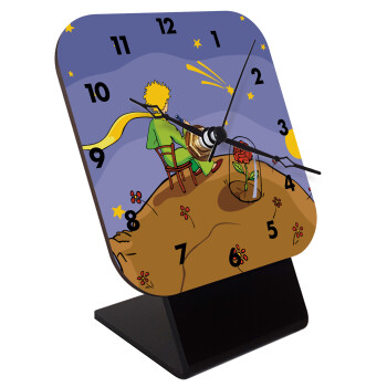 Ο μικρός πρίγκιπας planet, Επιτραπέζιο ρολόι ξύλινο με δείκτες (10cm)