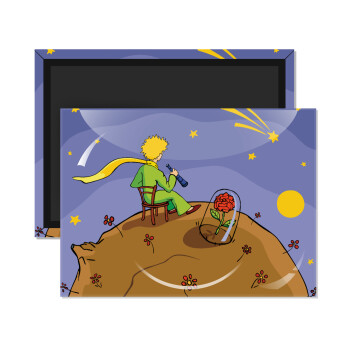 The Little prince planet, Ορθογώνιο μαγνητάκι ψυγείου διάστασης 9x6cm