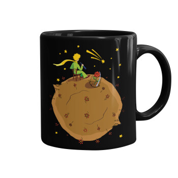 The Little prince planet, Mug black, ceramic, 330ml