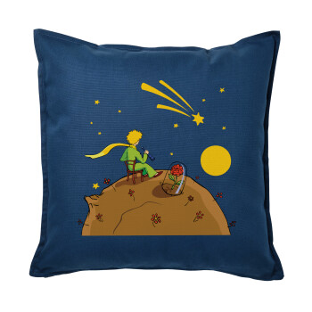 The Little prince planet, Sofa cushion Blue 50x50cm includes filling