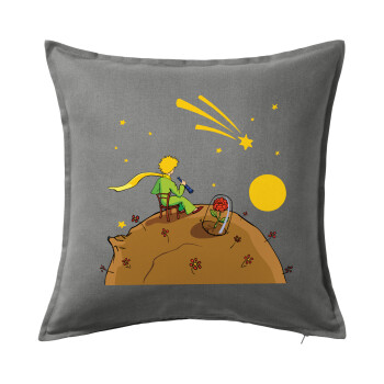 The Little prince planet, Sofa cushion Grey 50x50cm includes filling