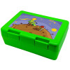Children's cookie container GREEN 185x128x65mm (BPA free plastic)