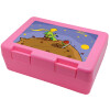 Children's cookie container PINK 185x128x65mm (BPA free plastic)