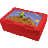 Children's cookie container RED 185x128x65mm (BPA free plastic)