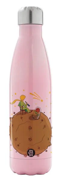 The Little prince planet — Metal mug thermos Pink Iridiscent (Stainless steel), double wall, 500ml
