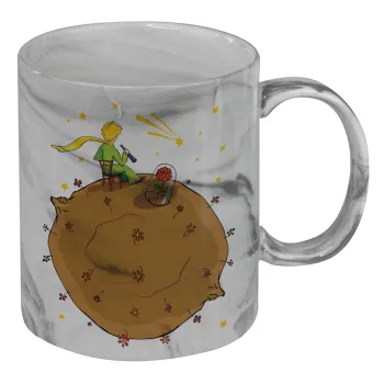 The Little prince planet, Mug ceramic marble style, 330ml