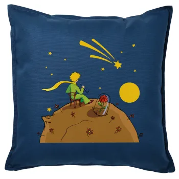 The Little prince planet, Sofa cushion Blue 50x50cm includes filling