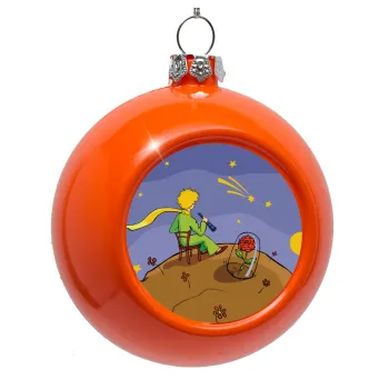 The Little prince planet, Orange Christmas tree ornament bauble 8cm