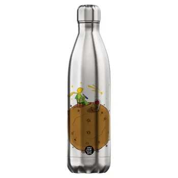 Ο μικρός πρίγκιπας planet, Μεταλλικό παγούρι θερμός Inox (Stainless steel), διπλού τοιχώματος, 750ml