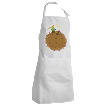 The Little prince planet, Adult Chef Apron (with sliders and 2 pockets)