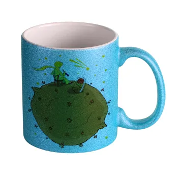 The Little prince planet, Κούπα Σιέλ Glitter που γυαλίζει, κεραμική, 330ml