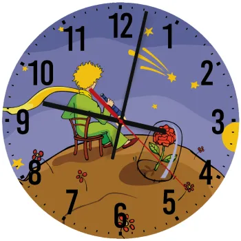 The Little prince planet, Ρολόι τοίχου ξύλινο (30cm)