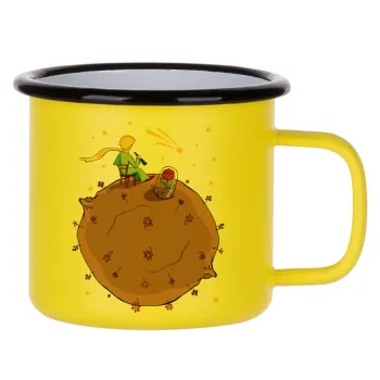 The Little prince planet, Metallic enamel MATT Yellow cup 360ml