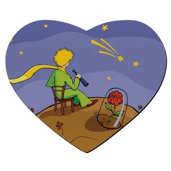 Ο μικρός πρίγκιπας planet, Mousepad καρδιά 23x20cm