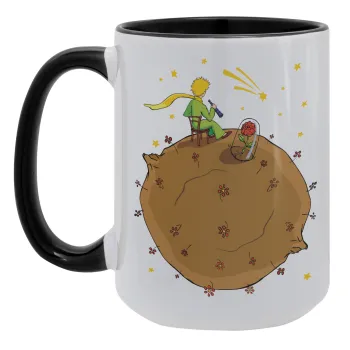 The Little prince planet, Κούπα Mega 15oz, κεραμική Μαύρη, 450ml