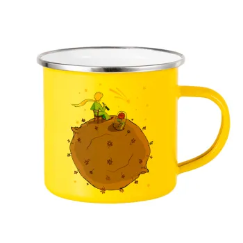 The Little prince planet, Yellow Enamel Metallic Cup 360ml