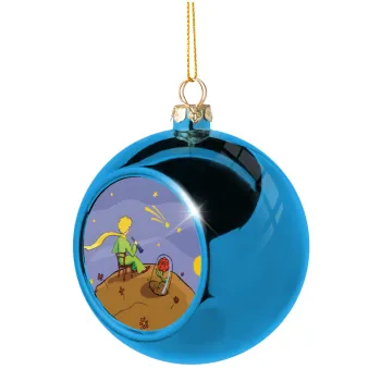 The Little prince planet, Blue Christmas tree ball ornament 8cm