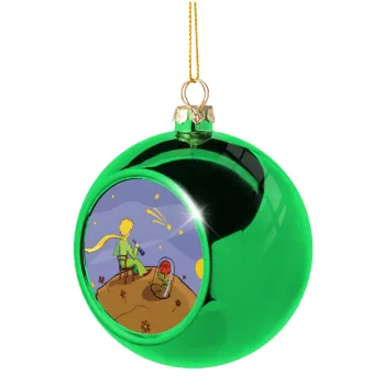 The Little prince planet, Green Christmas tree ornament ball 8cm