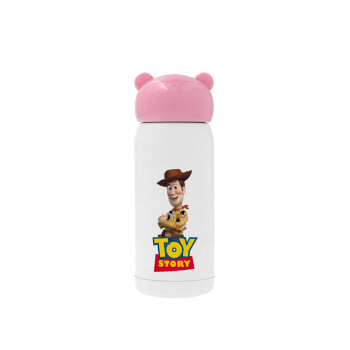 Woody cowboy, Ροζ ανοξείδωτο παγούρι θερμό (Stainless steel), 320ml