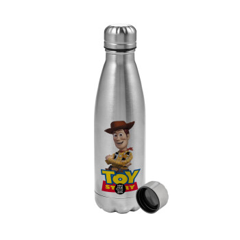 Woody cowboy, Metallic water bottle, stainless steel, 750ml