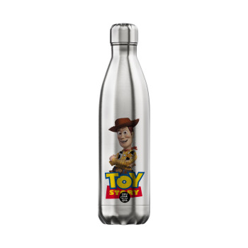 Woody cowboy, Μεταλλικό παγούρι θερμός Inox (Stainless steel), διπλού τοιχώματος, 750ml
