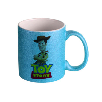 Woody cowboy, Κούπα Σιέλ Glitter που γυαλίζει, κεραμική, 330ml