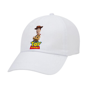 Woody cowboy, Καπέλο Baseball Λευκό (5-φύλλο, unisex)