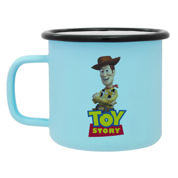 Woody cowboy, Κούπα Μεταλλική εμαγιέ ΜΑΤ σιέλ 360ml