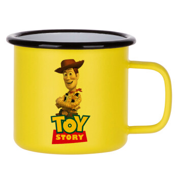 Woody cowboy, Κούπα Μεταλλική εμαγιέ ΜΑΤ Κίτρινη 360ml