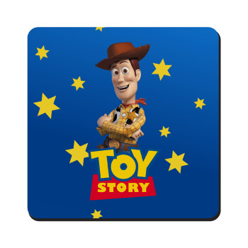 Woody cowboy, Τετράγωνο μαγνητάκι ξύλινο 9x9cm