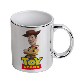 Woody cowboy, Mug ceramic, silver mirror, 330ml