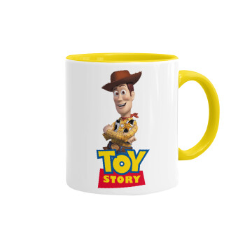 Woody cowboy, Mug colored yellow, ceramic, 330ml