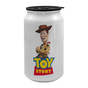 Woody cowboy, Κούπα ταξιδιού μεταλλική με καπάκι (tin-can) 500ml
