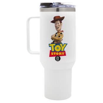 Woody cowboy, Mega Stainless steel Tumbler with lid, double wall 1,2L