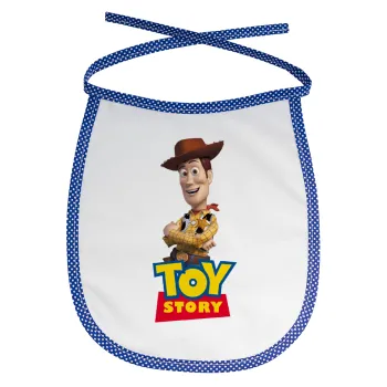 Woody cowboy, Σαλιάρα μωρού αλέκιαστη με κορδόνι Μπλε