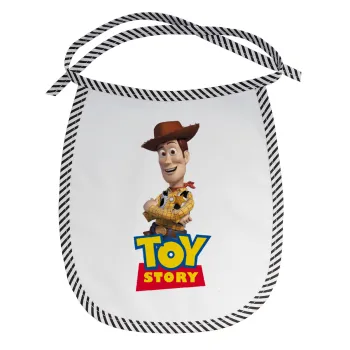 Woody cowboy, Σαλιάρα μωρού αλέκιαστη με κορδόνι Μαύρη